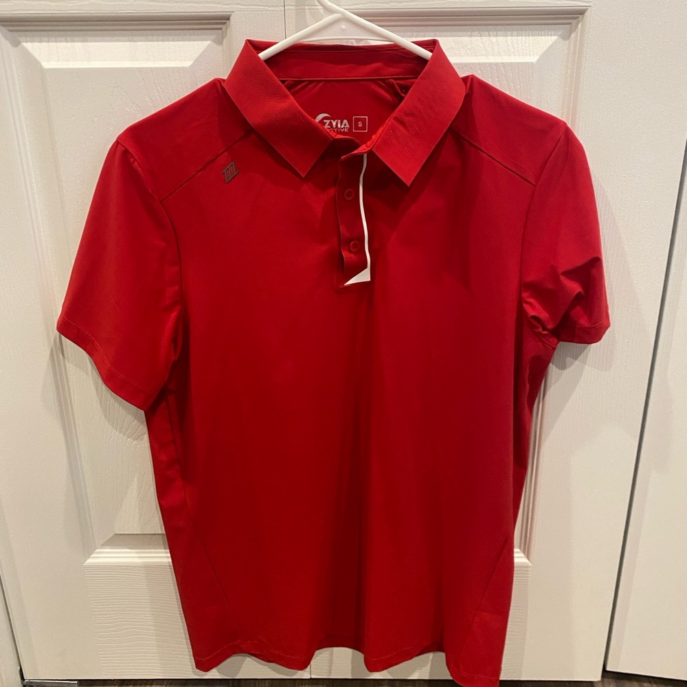 NWT Zyia Red Polo Shirt